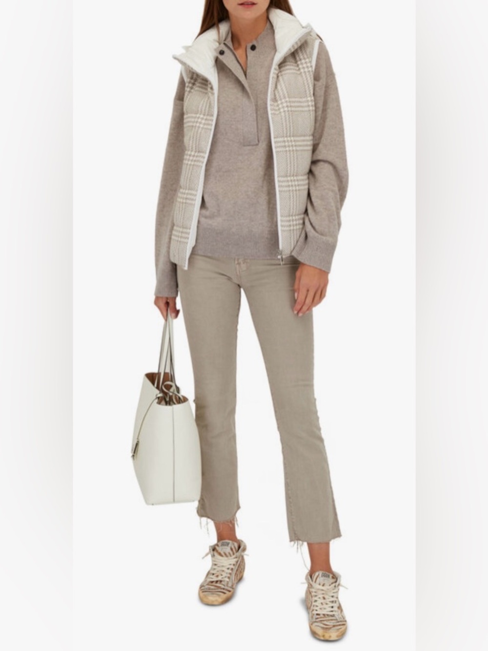 MOTHER The Insider Ankle Fray Chalk It Up Jean
